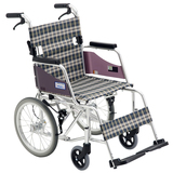 三贵轮椅MOCC-43JL航太铝合金手动旅行轮椅后背可折叠轻便轮椅车