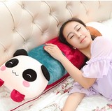 熊猫卡通枕头抱枕可拆洗大号床头沙发靠垫毛绒情侣双人枕长靠枕