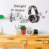 音乐达人必备抽象风格装饰墙贴纸 客厅卧室教室背景随意贴画 音符