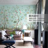 重庆墙纸 塞尚美国进口壁画 美式中式WCHE花鸟客厅卧室壁纸
