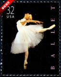 美国 - #3237：1998，舞蹈艺术，芭蕾舞，外国邮票1全新