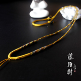 [尘缘] 佛教五色线项链绳 黄金翡翠水晶蜜蜡吊坠百搭挂绳项绳