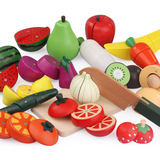 木制磁性 水果蔬菜切切看玩具 切切乐过家家3-4-5-6岁儿童玩具