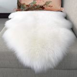 澳洲纯白羊毛地毯客厅卧室地毯床边毯羊毛沙发坐垫飘窗垫毯可定做