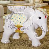欧式大象换鞋凳子家居装饰品结婚礼物新婚庆实用工艺礼品摆件创意