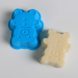 手工皂母乳皂肥皂diy硅胶模具 皂模小熊单模约出80克