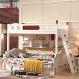 1.2米/1.5米双层高低子母床多功能书柜高箱床上下床铺组合带扶梯