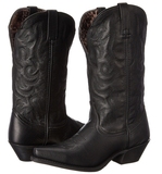 正品美国代购包邮Laredo女靴头层牛皮缝制中筒靴粗跟牛仔靴子2色