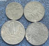 德占波西米亚和摩拉维亚全套4枚锌制退出流通硬币 现捷克斯洛伐克