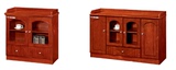 广东腾富家具环保油漆贴木皮0.8米1.2米茶水柜办公室配套矮柜地柜