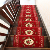 吸防滑长方形脚垫 婚庆红地毯地垫定制欧式实木楼梯踏步垫 免胶自