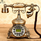 顶爷时尚创意仿古电话机欧式老式拨号复古电话机家用办公固话座机