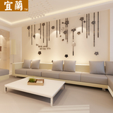 亚克力3d立体墙贴客厅沙发电视背景墙时尚温馨现代简约墙面装饰品
