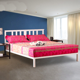 爱绿居 简易铁艺床双人床架1.5米1.8铁架床儿童床单人床1.2米