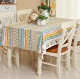 波西米亚民族风--亚棉麻-桌布|盖布|餐桌|台布|茶几布 田园桌布