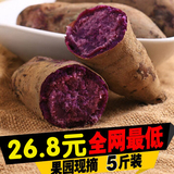 小香薯紫薯番薯红薯新鲜地瓜红心农家有机自产5斤装包邮正宗山芋