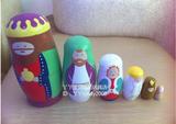 6层俄罗斯套娃娃生日礼物木制工艺品礼品玩具益智玩具情人节礼物