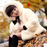 2015新款秋冬装儿童仿皮草外套韩版风衣女童装毛毛衣冬季宝宝大衣