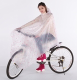 包邮成人男女自行车小电动车电单车大帽檐透明单人自行车雨衣雨披