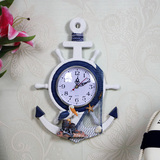 欧式地中海装饰品 客厅挂钟静音钟表 现代简约个性时钟挂钟尚