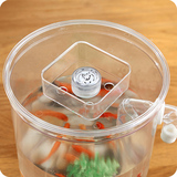 促销自洁迷你生态小鱼缸 办公室桌面创意塑料小型金鱼缸水族箱LED