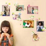 儿童房卧室墙面装饰宝宝照片墙贴相片贴新品豆豆相框贴纸贴画