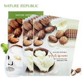 韩国正品Nature Republic 自然乐园 精粹自然乳木果油面膜10片装