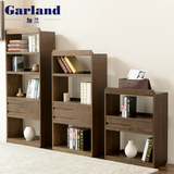 加兰纯实木日式橡木书柜胡桃色现代简约书架创意落地柜书房家具