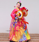 工艺品摆件 韩国人偶 日韩式家居摆件12寸娃娃料理店装饰打鼓