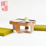 随园创意实木榻榻米茶几日式阳台飘窗小桌子现代简约炕桌和室茶桌