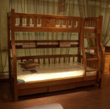 实木上下床双层床1.5米儿童梯柜床子母床高低床1.2米母子床橡木