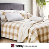 天宜全棉老粗布床单单件纯棉加厚印花单人双人床床单1.5/1.8米床