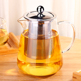 耐热玻璃泡茶壶透明加厚耐高温茶水壶过滤泡茶器家用花茶红茶茶具