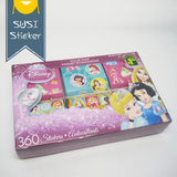 白雪公主盒装 精品礼盒儿童节礼物奖励宝宝玩具卡通贴纸 360贴