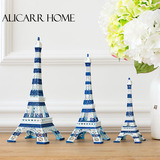 新品巴黎埃菲尔铁塔模型欧式地中海装饰家居饰品客厅装饰摆件时尚