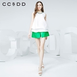 CCDD2016夏装专柜正品新款女 假两件拼接裙裤短裤 气质淑女A字裤