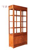 明清古典红木家具 实木 非洲黄花梨展示柜茶柜酒柜古董架玻璃柜