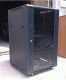网络机柜1米网络设备机柜 18U豪华黑色机柜 玻璃门 1000X600X600