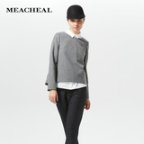 Meacheal米茜尔 专柜正品冬季新款女装 后门襟羊毛呢子外套