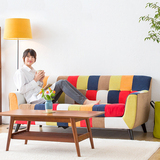 北欧设计师创意沙发单双三人沙发客厅卧室咖啡厅小户型布艺沙发