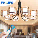 飞利浦LED吊灯美伦五头八头 现代简约欧式客厅餐厅卧室调光遥控灯