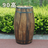 橡木桶90cm高装饰葡萄木酒桶婚庆摄影道具木桶红酒桶桶定做酒吧