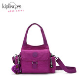 Kipling凯浦林新款女包背提包单肩包K13655牡丹紫