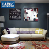 纳威皮艺现代简约创意功能定制进口奢华设计师沙发家具组合NAV190