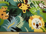 简约现代宜家欧式地毯客厅茶几地毯卧室床边装饰森林动物猴子定制