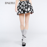 DAZZLE地素 夏装新品 复古图案提花高腰通勤蓬蓬裙半身裙 252S210