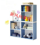 韩式宜家儿童书柜子 简易自由组合 创意木质玩具收纳柜 组装书架