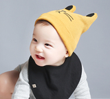 韩国正品新款宝宝针织帽子秋冬新生儿包头帽子纯棉婴儿童毛线帽