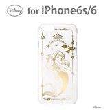 日本代购 正品迪士尼 Ariel美人鱼 苹果iPhone6s/6箔金透明手机壳