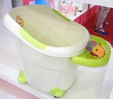 超大号婴儿浴盆宝宝洗澡桶盆儿童沐浴桶泡澡桶塑料可坐加厚带轮子